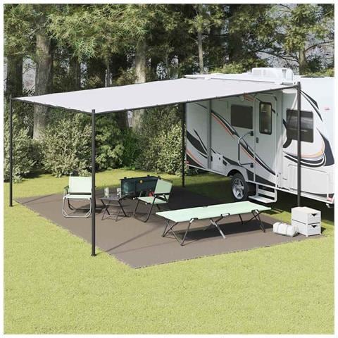Tappeto da Tenda Grigio chiaro 600 x 250 cm Polietilene - Foto 2