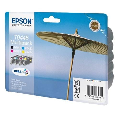 C13T04454010 Cartuccia Ink Originale Ciano Magenta Nera Gialla Stylus C64 / C84 - Foto 2