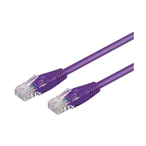 ICOC CCA5U-005-VL - Cavo di rete Patch CCA Cat. 5e Viola UTP 0,5 mt - Foto 1