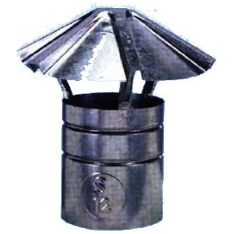 Fumaiolo a cappello fisso diametro 10 cm in lamiera zincata - Foto 2