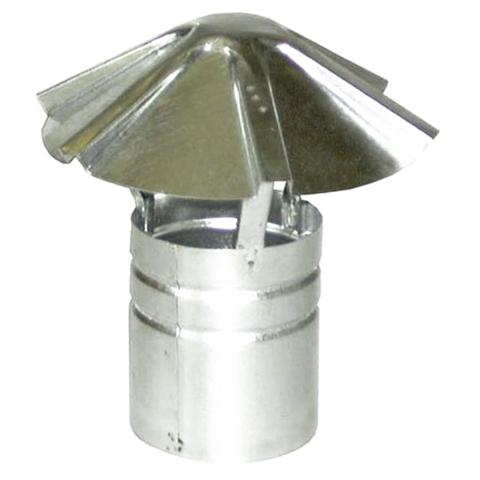 Fumaiolo a cappello fisso diametro 10 cm in lamiera zincata - Foto 1