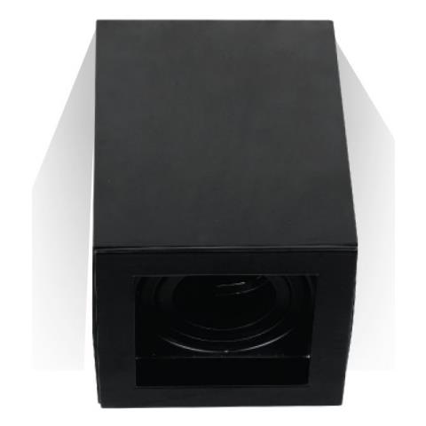 Porta Faretti Led Gu10 Gu5.3 Soffitto Quadrato Orientabile Nero Vt-797 3631 - Foto 1