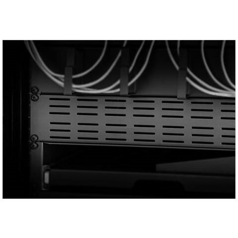 19 Pollici Pannello Cieco Per Armadio Rack 2 U Con Feritoie Di Ventilazione Nero - Foto 1