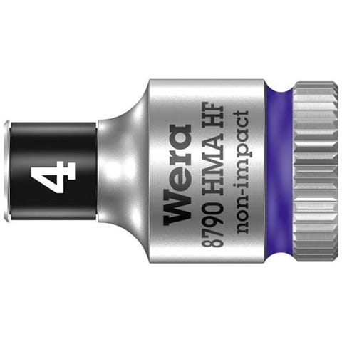 8790 HMA HF Bussola per cricchetto Ciclopi con attacco da 1/4 con ritegno vite, 4,0 millimetri - Foto 1