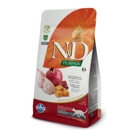 N&d Grain Free Pumpkin Gatto Sterilizzato Quaglia E Melograno: 300 Gr - Foto 1