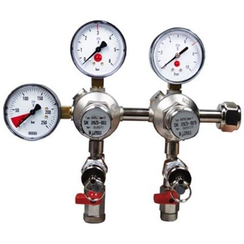 Co2 - Riduttore Di Pressione, 2 Indicatori Di Pressione Per Birra E Afg, Spillatore Birra 3 E 7 Bar - Foto 1