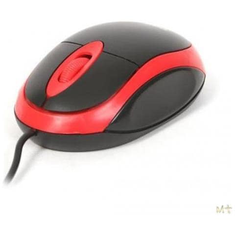 Mouse Omega Ottico Rosso E Nero Om06vr Con Cavo Usb 125cm - 800dpi - 2 Tasti + Rotella Scroller - Design Simmetrico - Foto 1