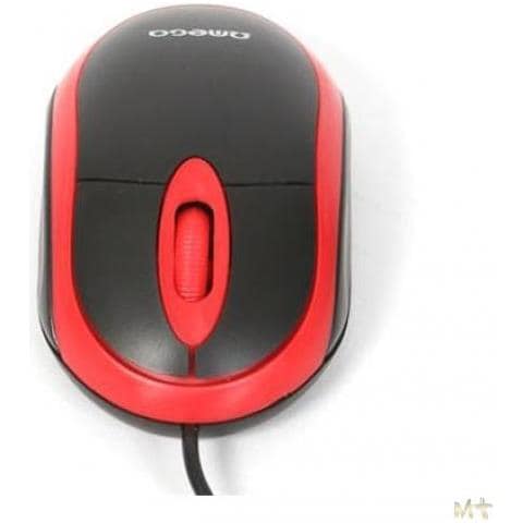 Mouse Omega Ottico Rosso E Nero Om06vr Con Cavo Usb 125cm - 800dpi - 2 Tasti + Rotella Scroller - Design Simmetrico - Foto 2