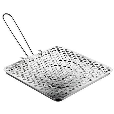 810.400 Clasica Pieghevole Tin Plate Pane Tostapane Argento 20 X 20 Cm - Foto 1