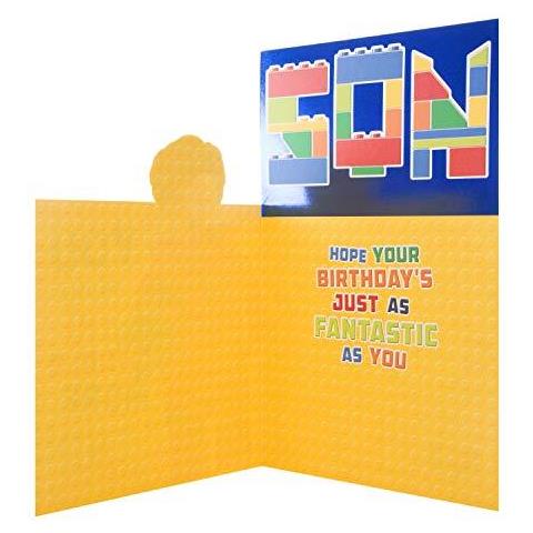 Compleanno Di Carte Per Son Da Hallmark - Die-cut Lego Design - Foto 2