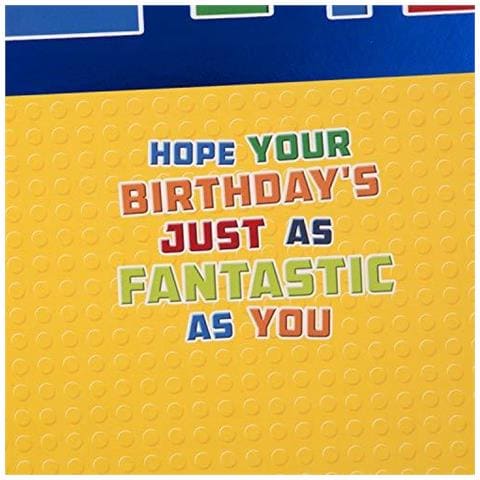 Compleanno Di Carte Per Son Da Hallmark - Die-cut Lego Design - Foto 3