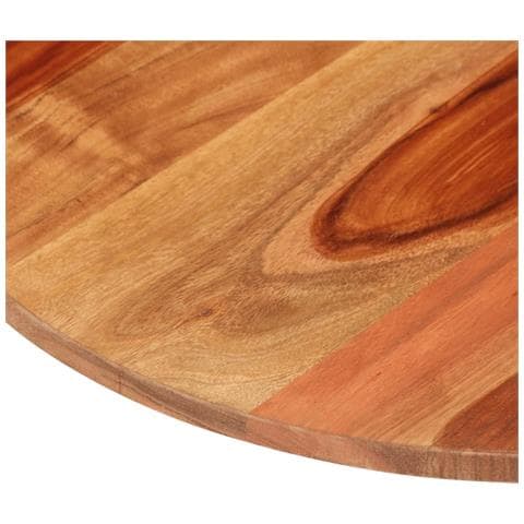 Piano Tavolo in Legno Massello di Acacia Rotondo 15-16 mm 60 cm - Foto 2