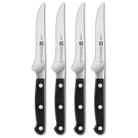 Set 4 Coltelli da Bistecca in Acciaio Inossidabile Lama 14cm - Linea Pro - Foto 1