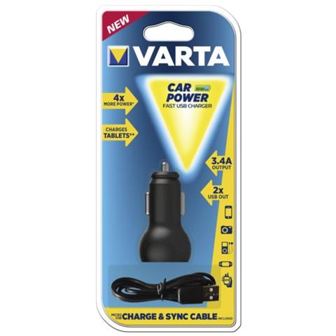 Caricabatteria da Auto Portatile Nera 57931 101 401 - Foto 2