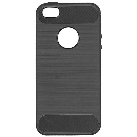 Forcell Custodia B-case Tpu Silicone Cover Case Per Apple Iphone Se (2022) Carbon Metal Black - Foto 2