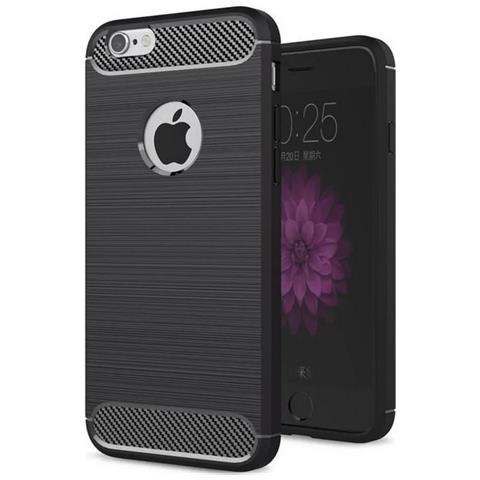 Forcell Custodia B-case Tpu Silicone Cover Case Per Apple Iphone Se (2022) Carbon Metal Black - Foto 1