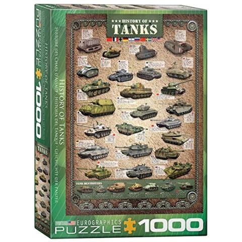 Puzzle History Of Tanks (1000 Pezzi), Multicolore (6000-0381) - Foto 1