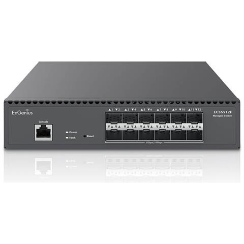 ECS5512F switch di rete Gestito L2+ Nero - Foto 1