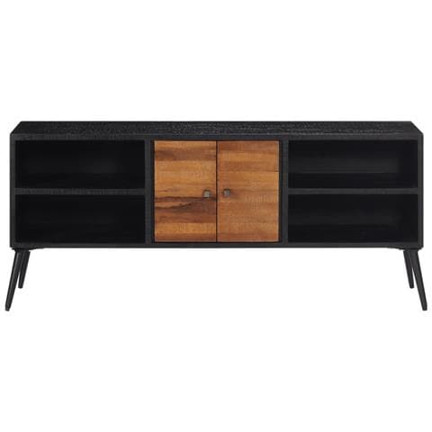 Mobile Porta Tv 112x31x45 Cm In Teak Massello Di Recupero - Foto 3