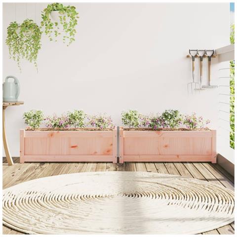 Fioriere Da Giardino 2 Pz In Legno Massello Di Douglas - Foto 2