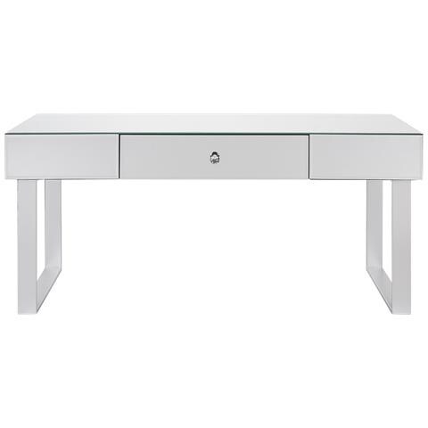 Tavolino Da Caffè Nesle Argento Specchiato Con Contenitore - Foto 2