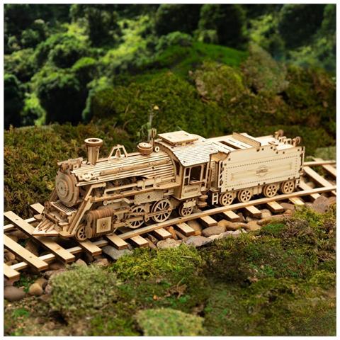 Puzzle In Legno 3d | Locomotiva A Vapore - Foto 2