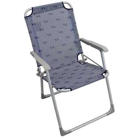 Poltrona Pieghevole Da Giardino Con Struttura In Alluminio E Braccioli Sena - Foto 1