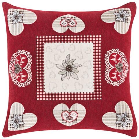 Federa Cuscino Arredo Casa Fodera Tessuto Cinigliato Cuori Ortles 40x60 Ortles - Foto 1