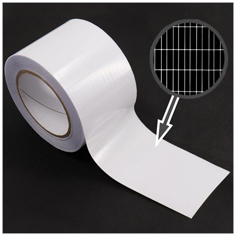 4x Nastro Adesivo Per Riparazioni I Telo Per Serra, Telo A Rete Resistente Ai Raggi Uv 8cm X 15m - Foto 2