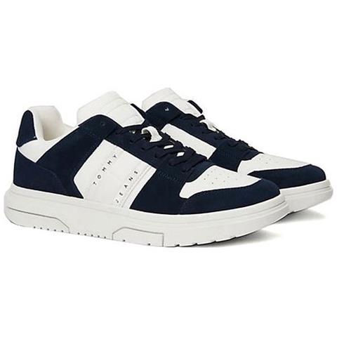 The Brooklyn Sneakers Pelle Scamosciata /nabuk Scarpe Uomo Blu Eu 42, Em0em01371 C1g - Foto 1