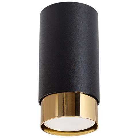 Lampada Da Soffitto Nero 12,5 Nero /oro Sl. 1410 - Moderno Lampada Da Soffitto Nero /oro 12.5x6x6 Cm - Foto 1