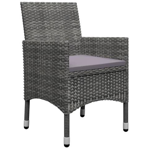 Set Mobili da Pranzo per Giardino 5 pz Grigio - Foto 9