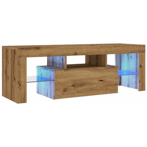 Mobile Porta TV con LED Artigianale 200x25x44 cm Multistrato - Foto 10