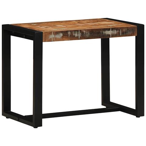 Panca Multicolore 60x35x45 cm in Legno Massello Recupero - Foto 1