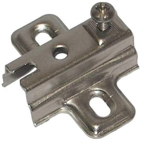 2 Pezzi - Piastra Per Montagio Cerniere - Con Foro Ø26mm - Con Viti - Foto 1