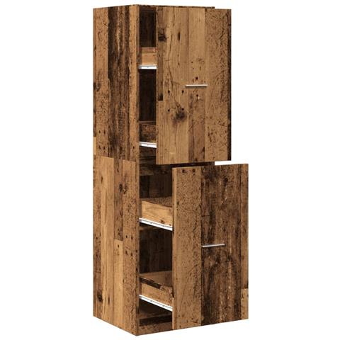 Armadietto Da Farmacia Legno Vecchio 40x41x144,5 Cm Truciolato - Foto 2