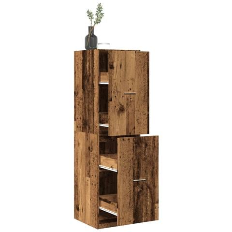 Armadietto Da Farmacia Legno Vecchio 40x41x144,5 Cm Truciolato - Foto 1