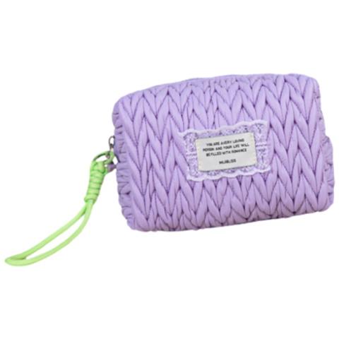 Elegante Pochette A Cuscino Viola: Organizer Cosmetico Portatile - Foto 1