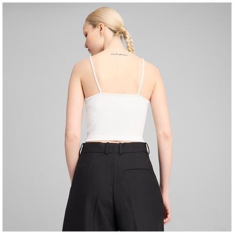 Wardrobe Ess Ribbed Tank Top 62977102, Donne, Bianca, L - Foto 6