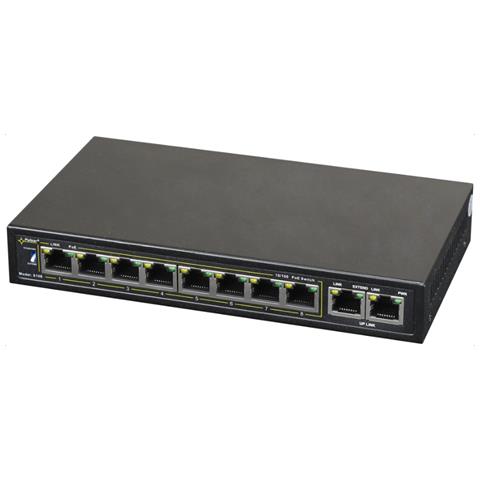 S108 switch di rete Fast Ethernet (10/100) Supporto Power over Ethernet (PoE) Nero - Foto 1
