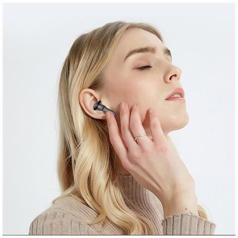 Auricolari Bluetooth Y91 Neri E Arancioni Con Cancellazione Del Rumore Enc A Quattro Microfoni Black+orange - Foto 4