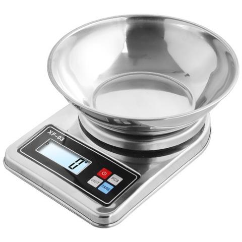 Bilancia Elettronica Da Cucina Multifunzione In Acciaio Inossidabile Da 3 Kg / 0,1 G - Foto 1