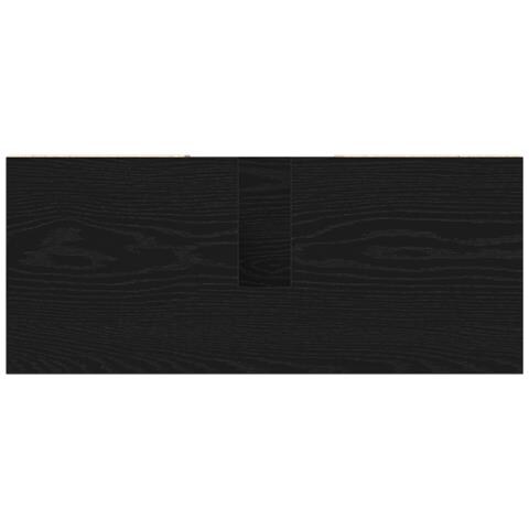 Unità Vanità Rovere Nero Rovere Nero MDF Medio Mobile Bagno - Foto 9