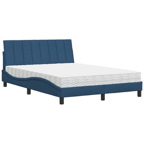 Letto con Materasso Blu 120x200 cm in Tessuto - Foto 1