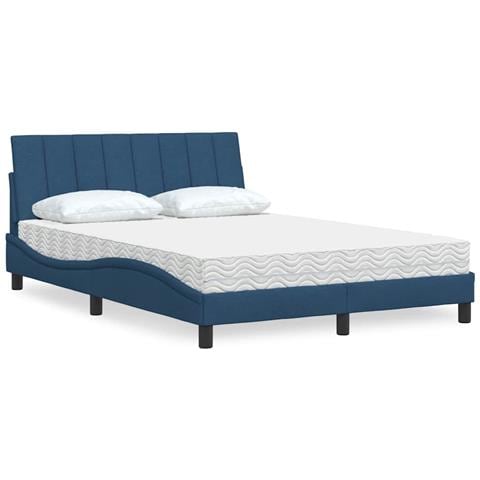 Letto con Materasso Blu 120x200 cm in Tessuto - Foto 2