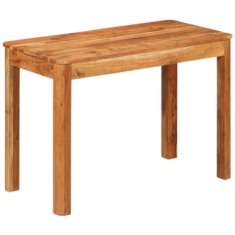 Tavolo da Pranzo 110x55x76 cm Legno Massello di Acacia - Foto 9