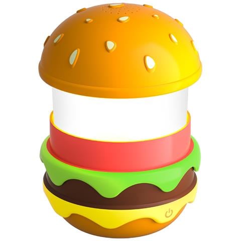 Altoparlante Burger Led Creativo - Luce Notturna E Macchina Per Il Rumore Bianco - Foto 1