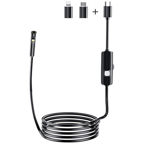 Telecamera Di Ispezione Tubi An112 Con 8 Led E Cavo Flessibile  3.5m - Foto 1