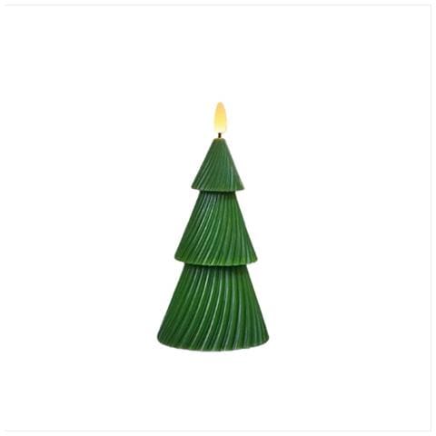 Candela Led A Forma Di Albero Di Natale Senza Fiamma - Atmosfera Festosa, Sicura E Riutilizzabile  M - Foto 1