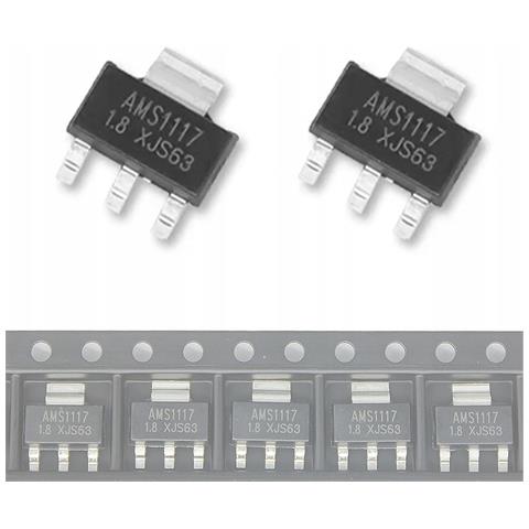 Stabilizzatore Di Tensione Ams1117 5v 1a Smd Sot223 - Alta Efficienza, Protezione Sovraccarico, 2 Pezzi | Elettronica Diy, Robotica, Iot - Foto 1